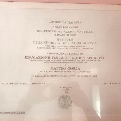 Laurea in scienze motorie